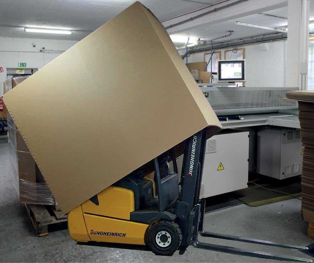 2-wellige Versandkartons in Starkwellausführung in 2.9 BC mit den Maßen 2400x1000x1800 mm. 2-wellige Versandkartons in Starkwellausführung in 2.9 BC mit den Maßen 2400x1000x1800 mm.
